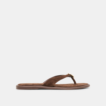 Jaina Dk Brown Suede Sandals Dolce Vita