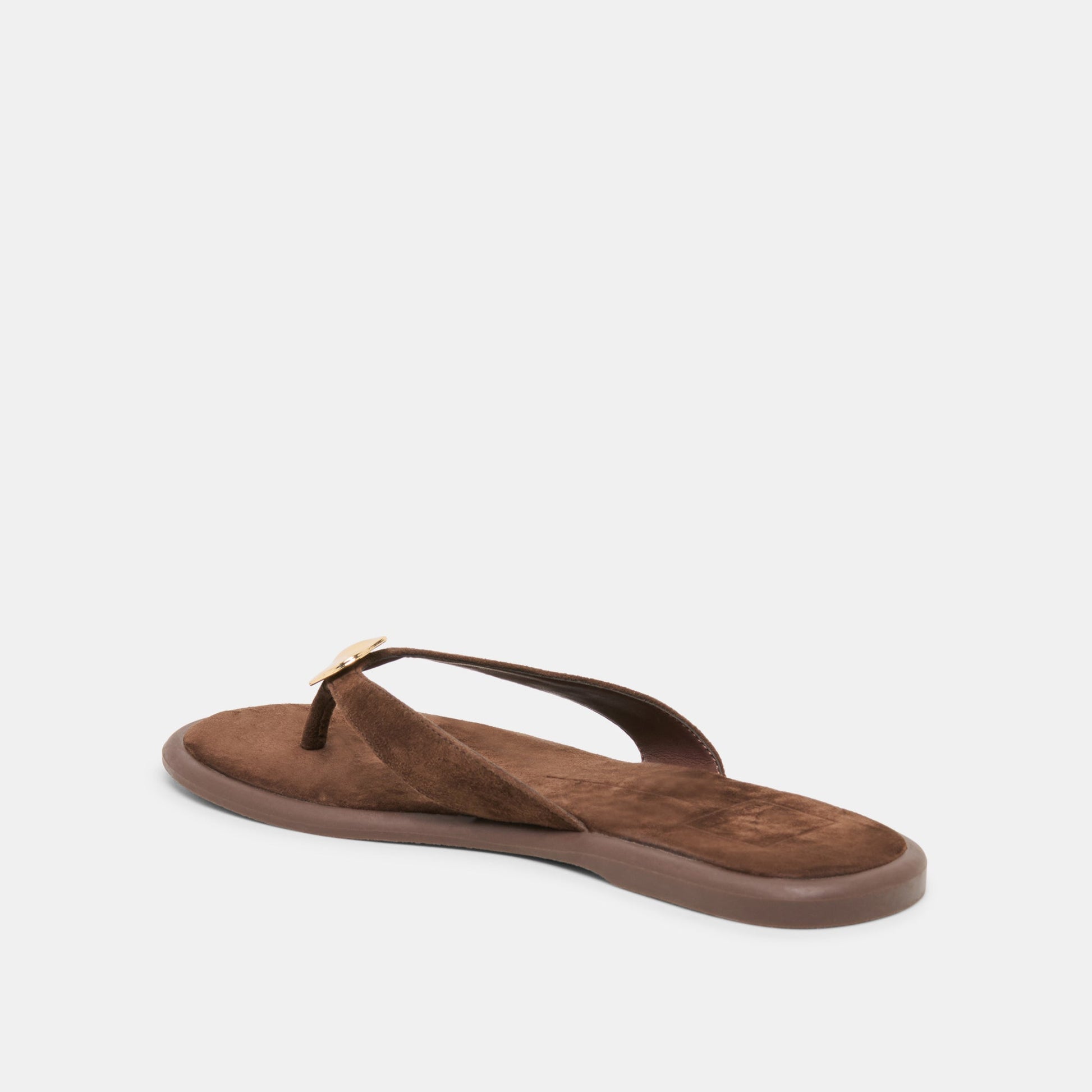 Jaina Dk Brown Suede Sandals Dolce Vita