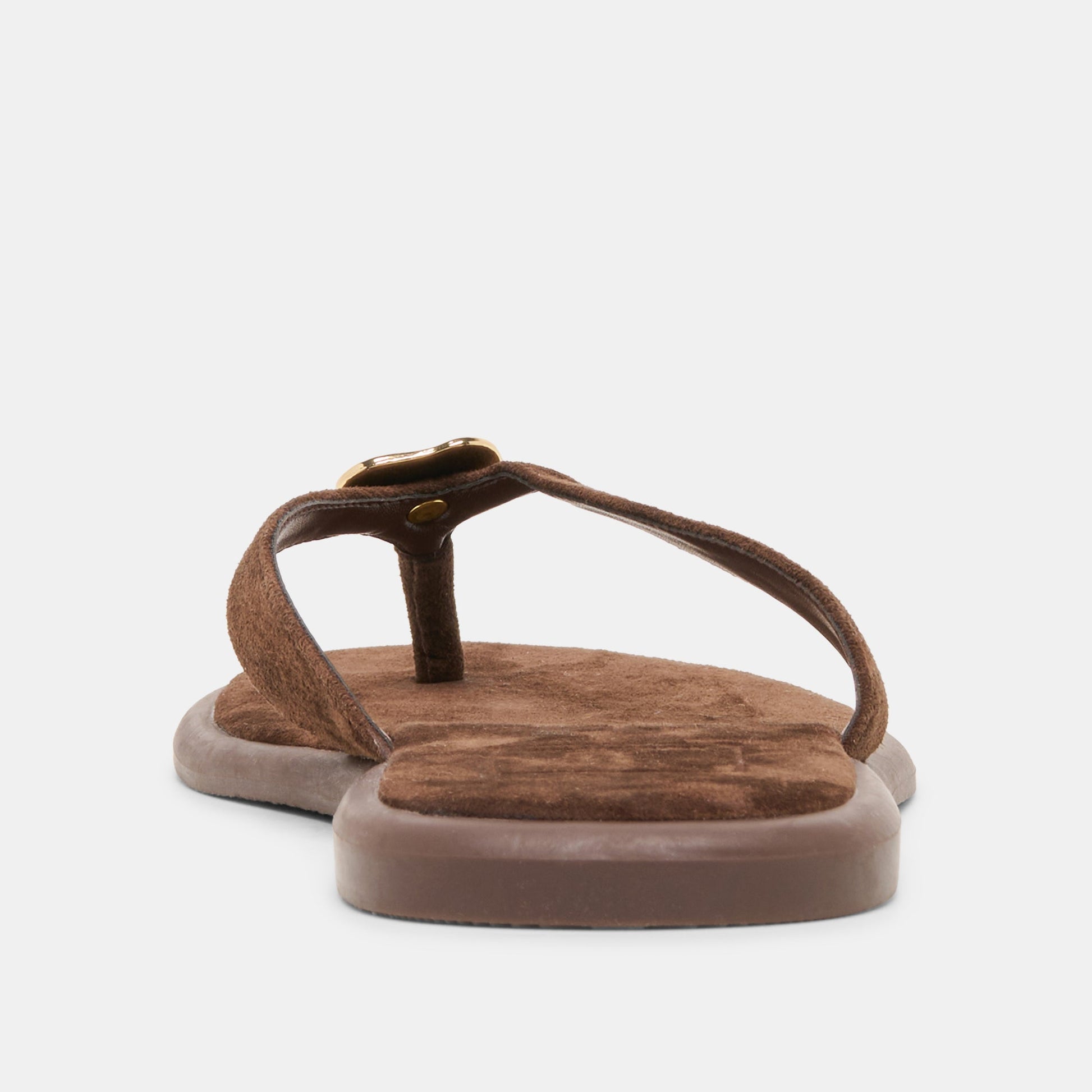 Jaina Dk Brown Suede Sandals Dolce Vita