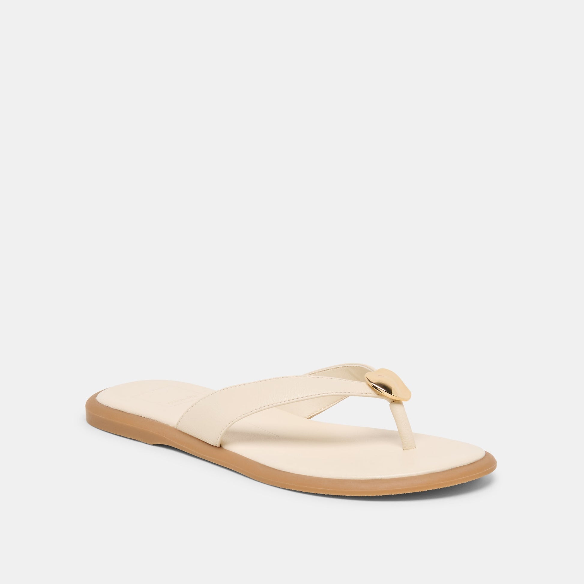 Jaina Bone Leather Sandals Dolce Vita
