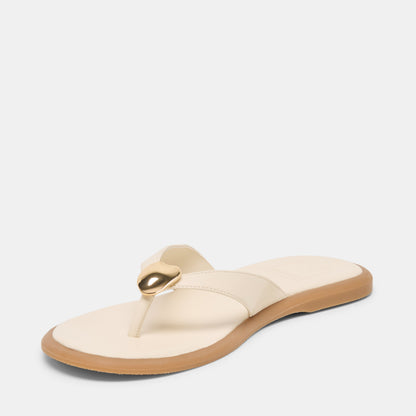 Jaina Bone Leather Sandals Dolce Vita