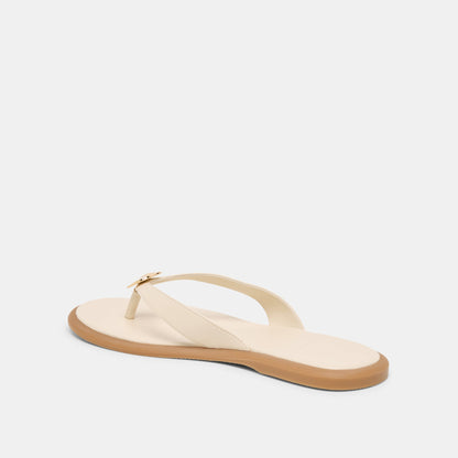 Jaina Bone Leather Sandals Dolce Vita