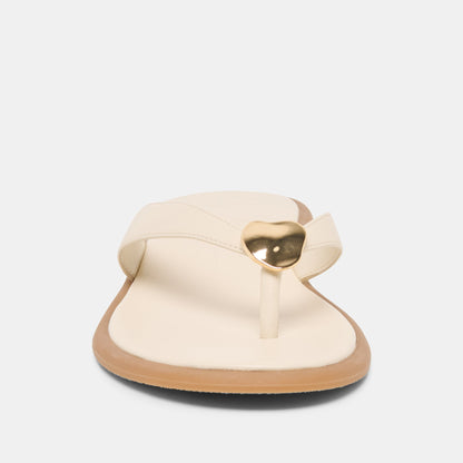 Jaina Bone Leather Sandals Dolce Vita