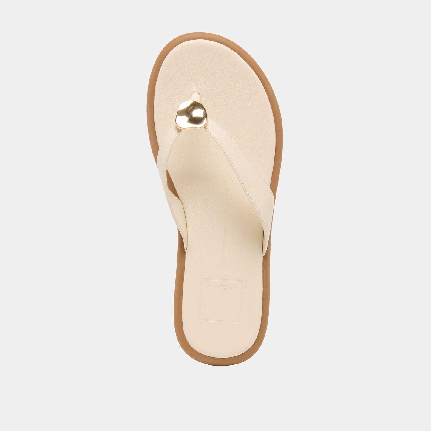 Jaina Bone Leather Sandals Dolce Vita