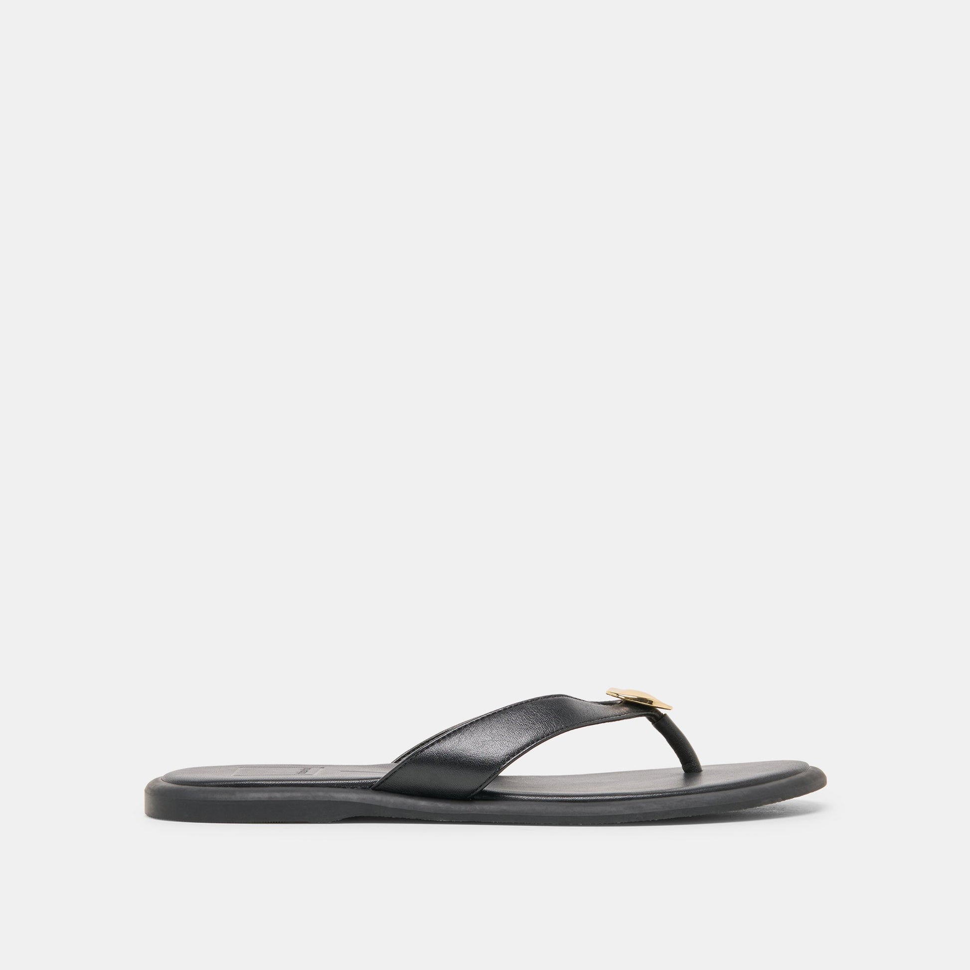 Jaina Black Leather Sandals Dolce Vita