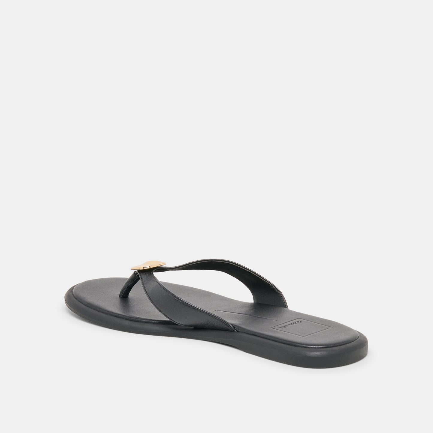 Jaina Black Leather Sandals Dolce Vita