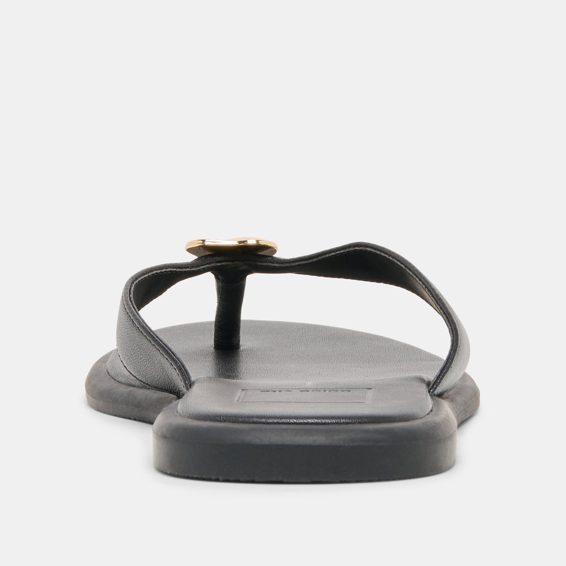 Jaina Black Leather Sandals Dolce Vita