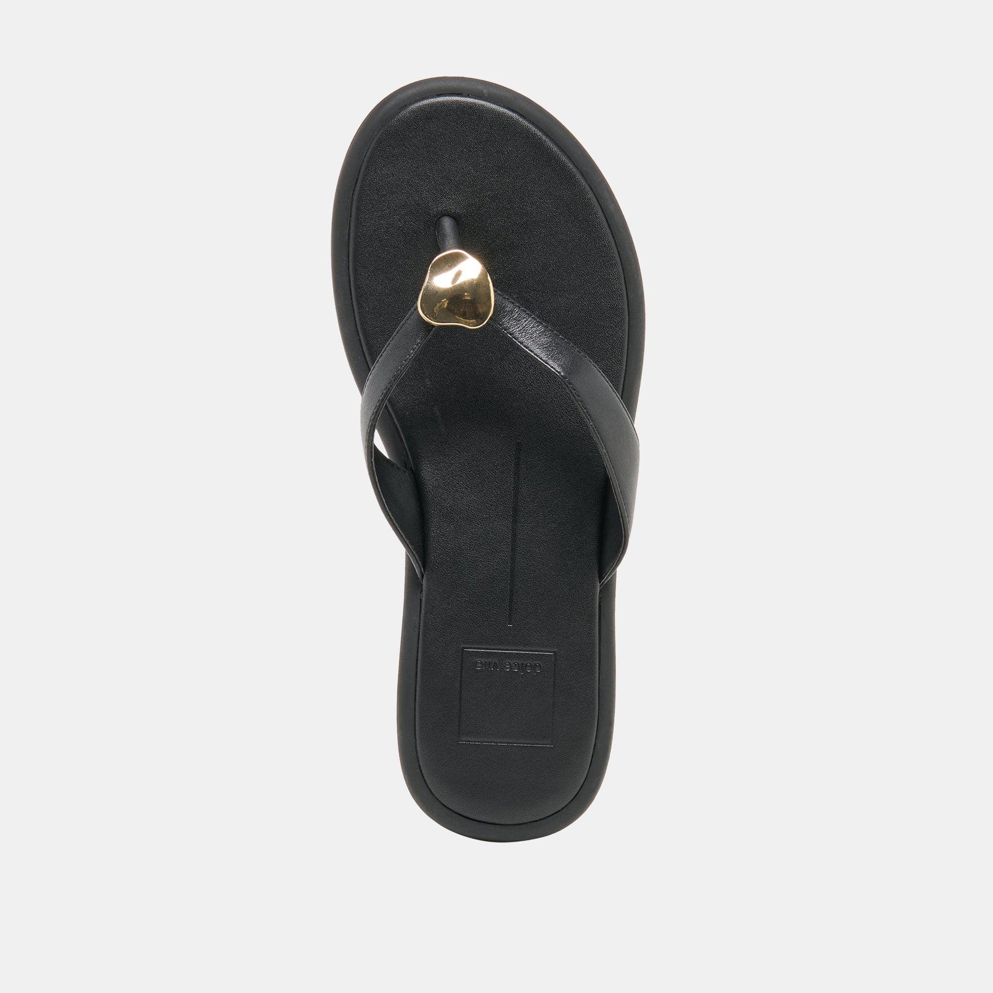Jaina Black Leather Sandals Dolce Vita
