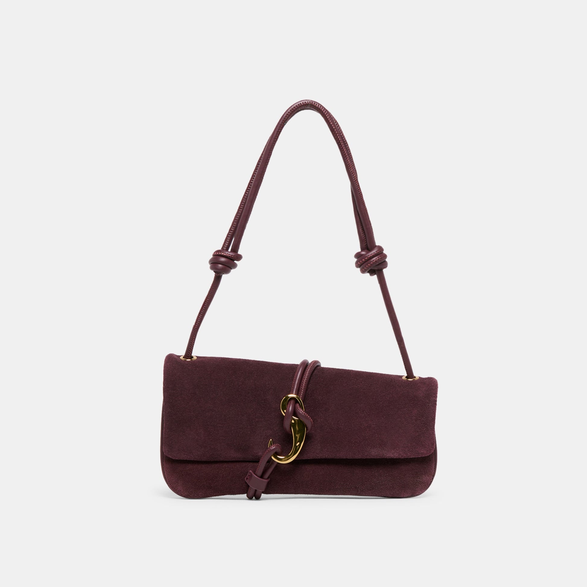 Alice Burgundy Suede Shoulder Bag Dolce Vita