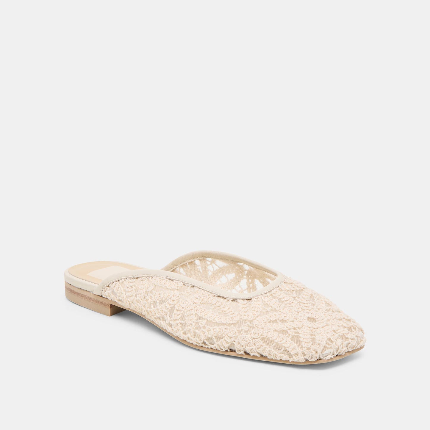Aubrie Ivory Macrame Mesh Flats Dolce Vita