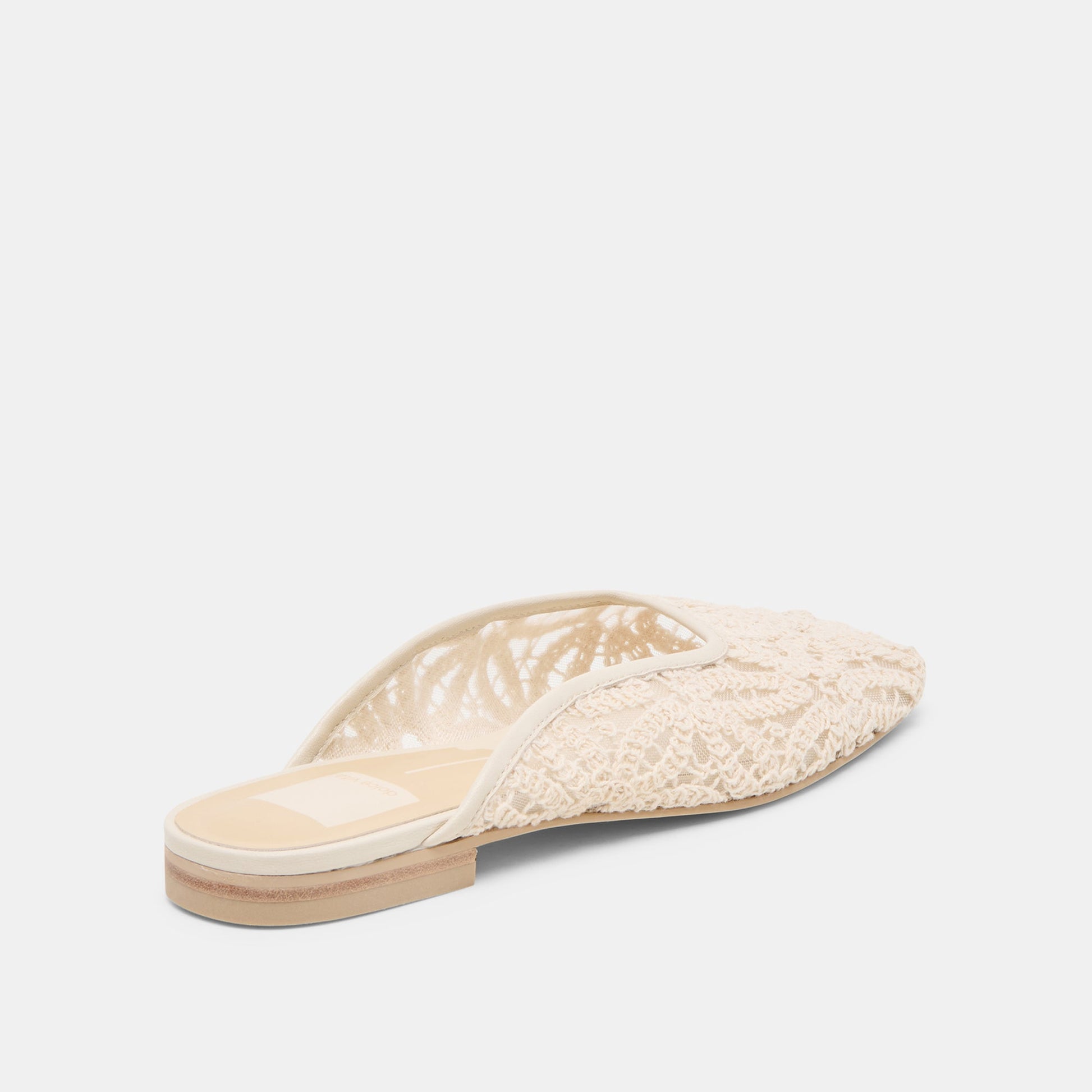 Aubrie Ivory Macrame Mesh Flats Dolce Vita
