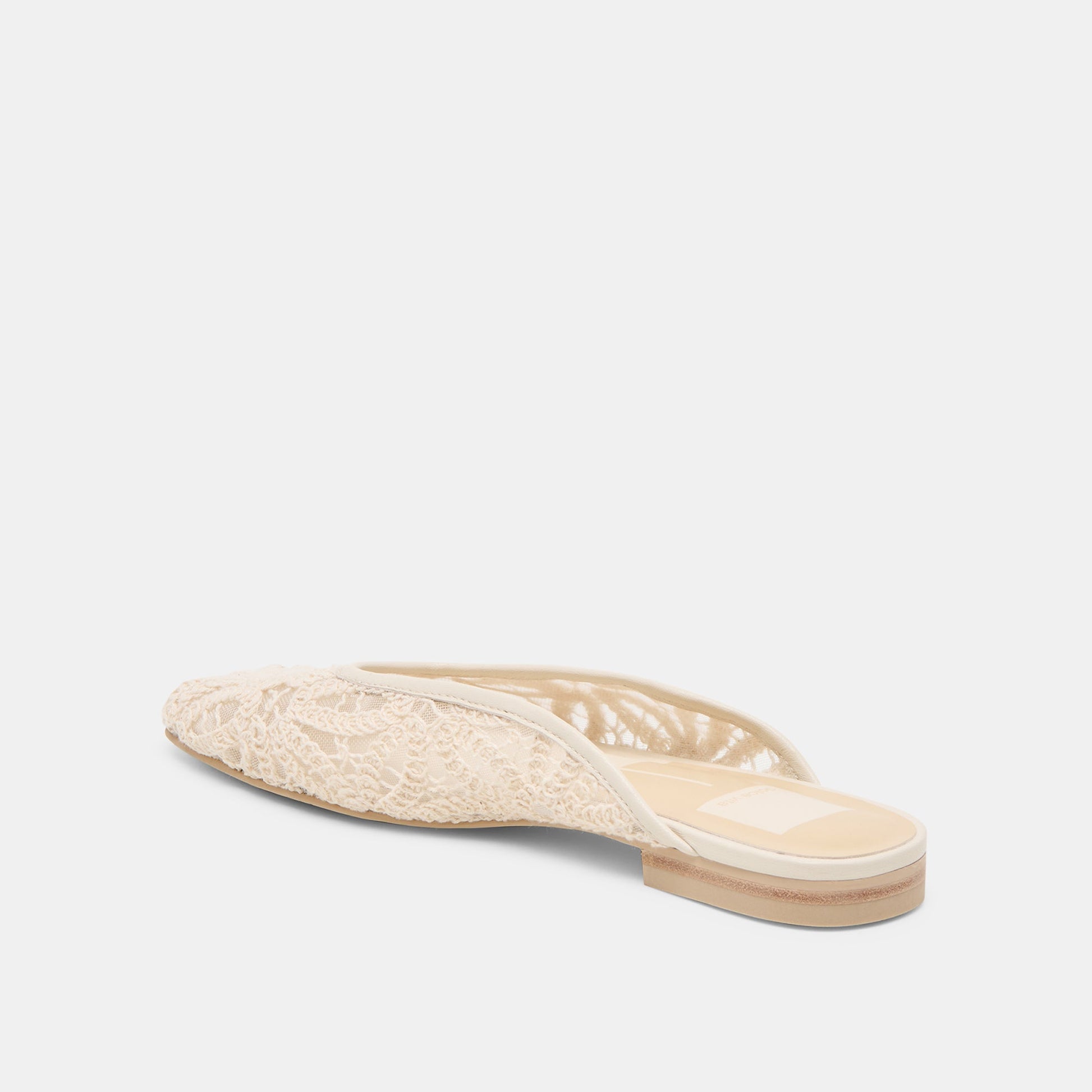 Aubrie Ivory Macrame Mesh Flats Dolce Vita