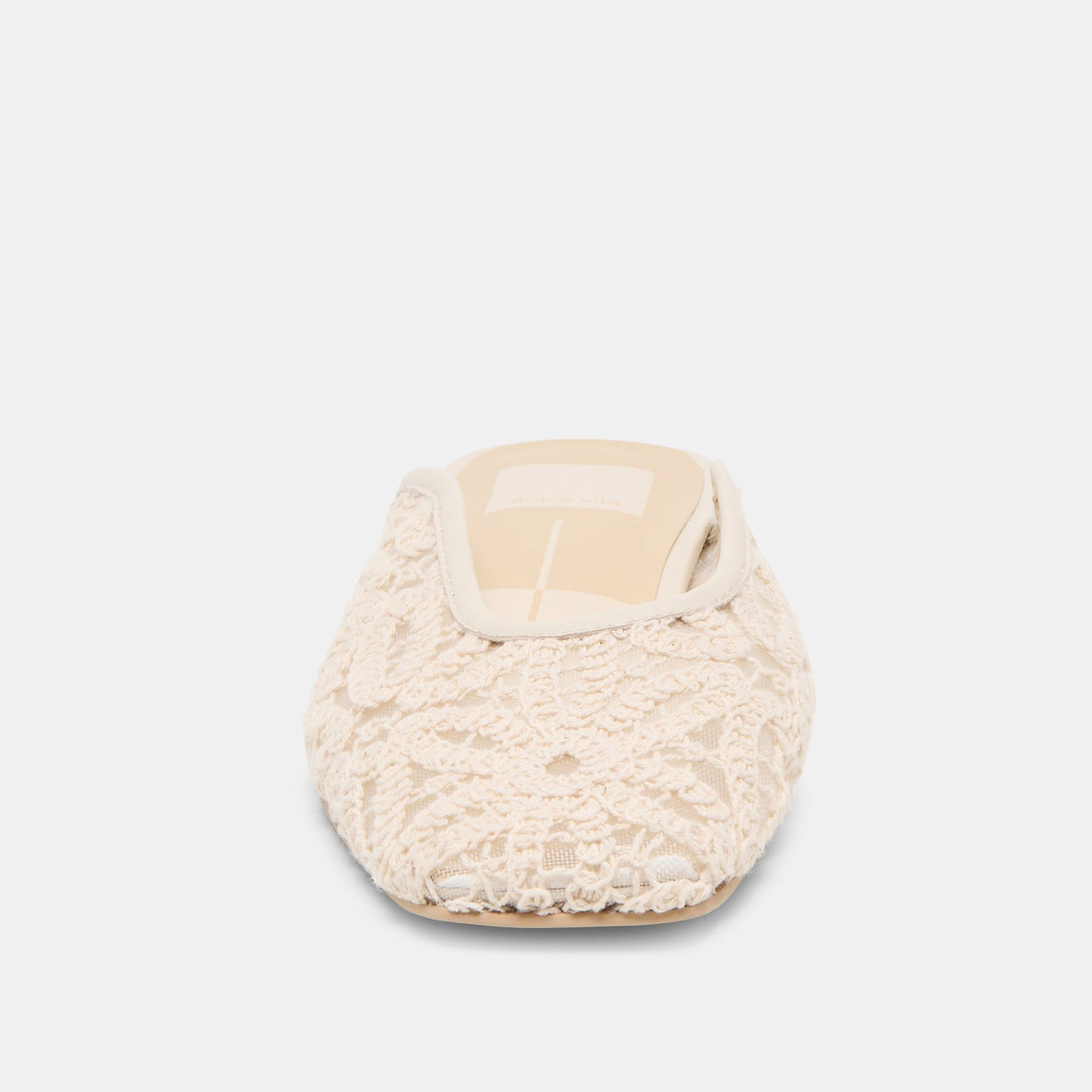 Aubrie Ivory Macrame Mesh Flats Dolce Vita