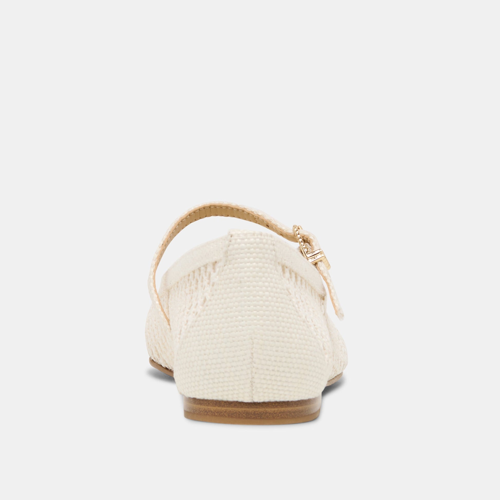 Reyes White Woven Raffia Ballet Flats Dolce Vita