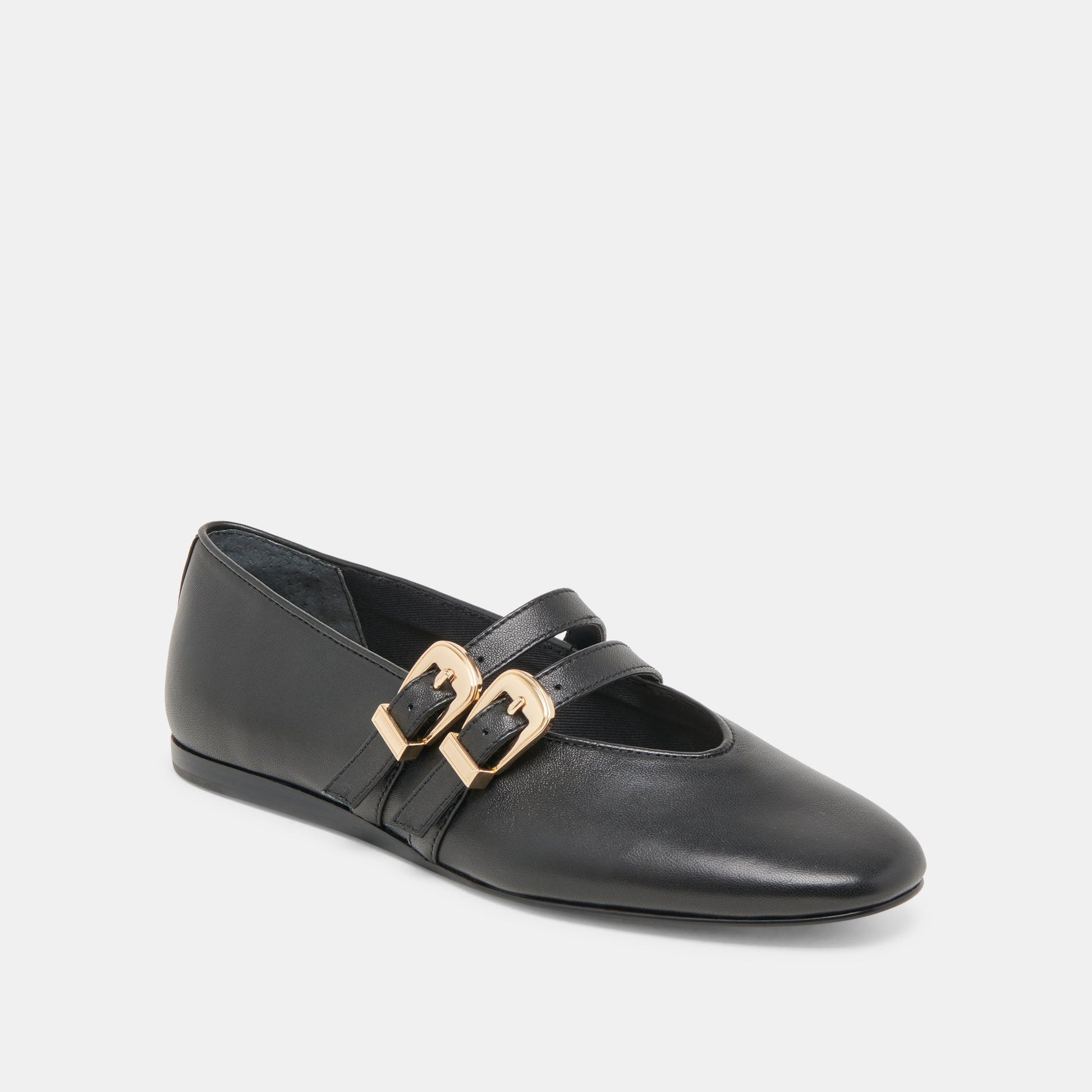BAYLEE BALLET FLATS BLACK LEATHER Dolce Vita