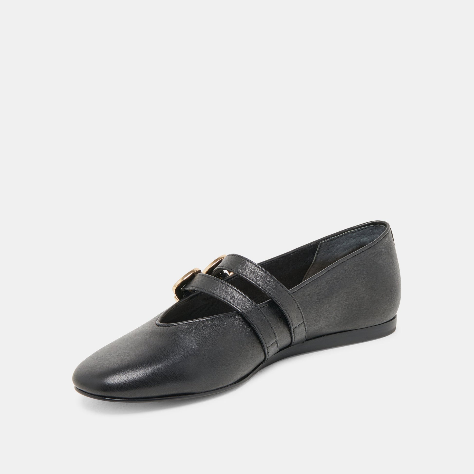 BAYLEE BALLET FLATS BLACK LEATHER Dolce Vita
