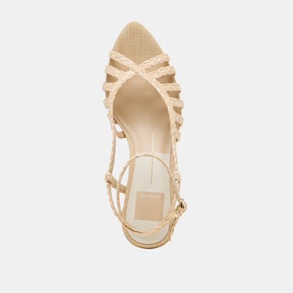 YASMIN HEELS NATURAL RAFFIA Dolce Vita