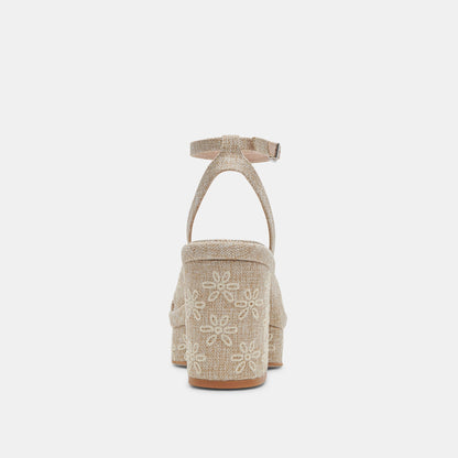 LAISHA HEELS ALMOND FLORAL EYELET Dolce Vita