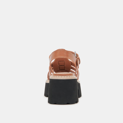 LATICE SANDALS BROWN LEATHER Dolce Vita