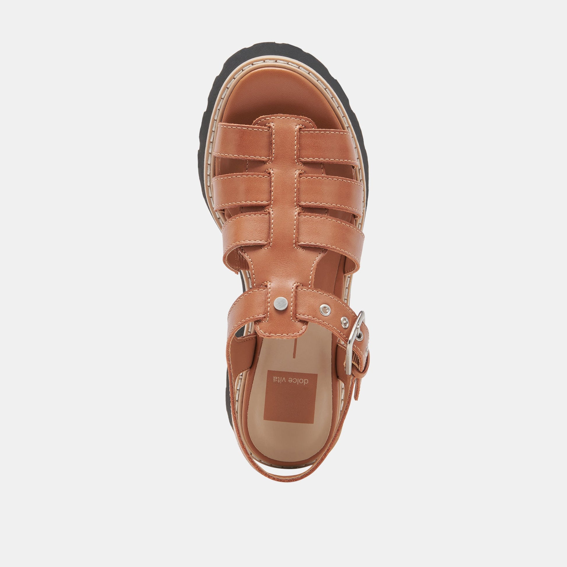 LATICE SANDALS BROWN LEATHER Dolce Vita