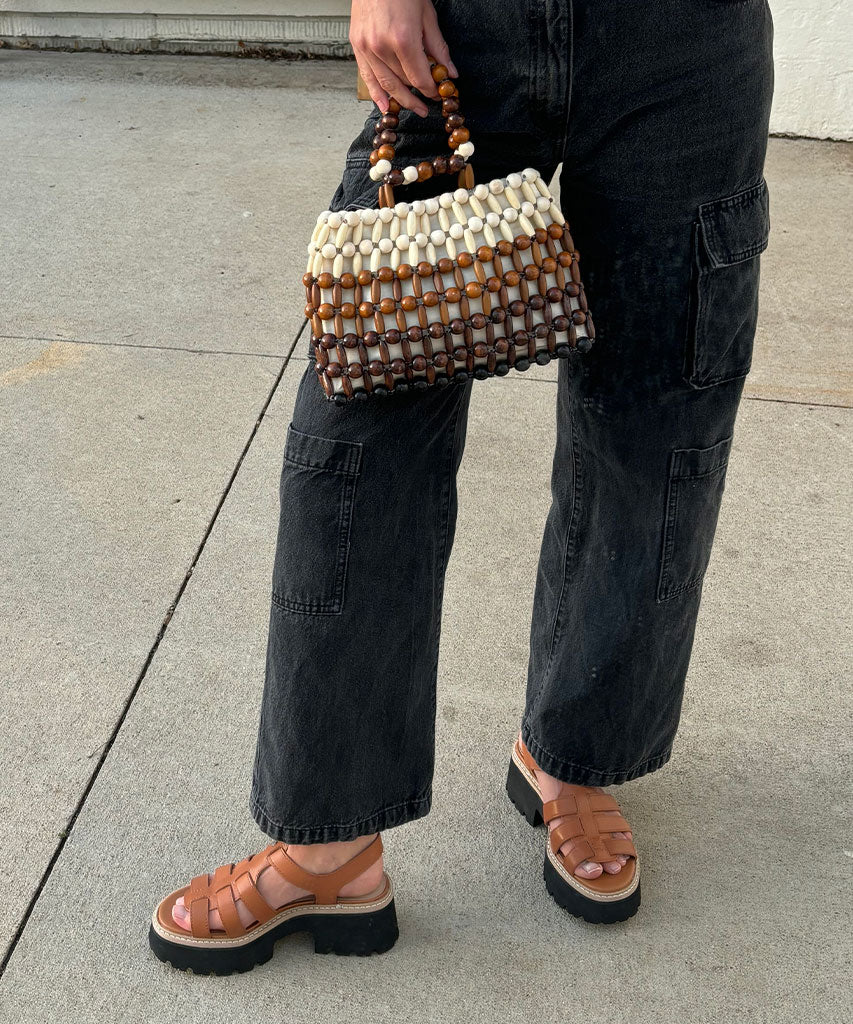 LATICE SANDALS BROWN LEATHER Dolce Vita