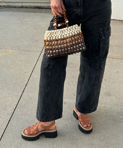 LATICE SANDALS BROWN LEATHER Dolce Vita