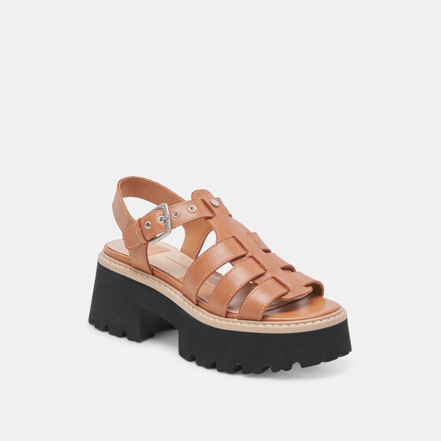 LATICE SANDALS BROWN LEATHER Dolce Vita