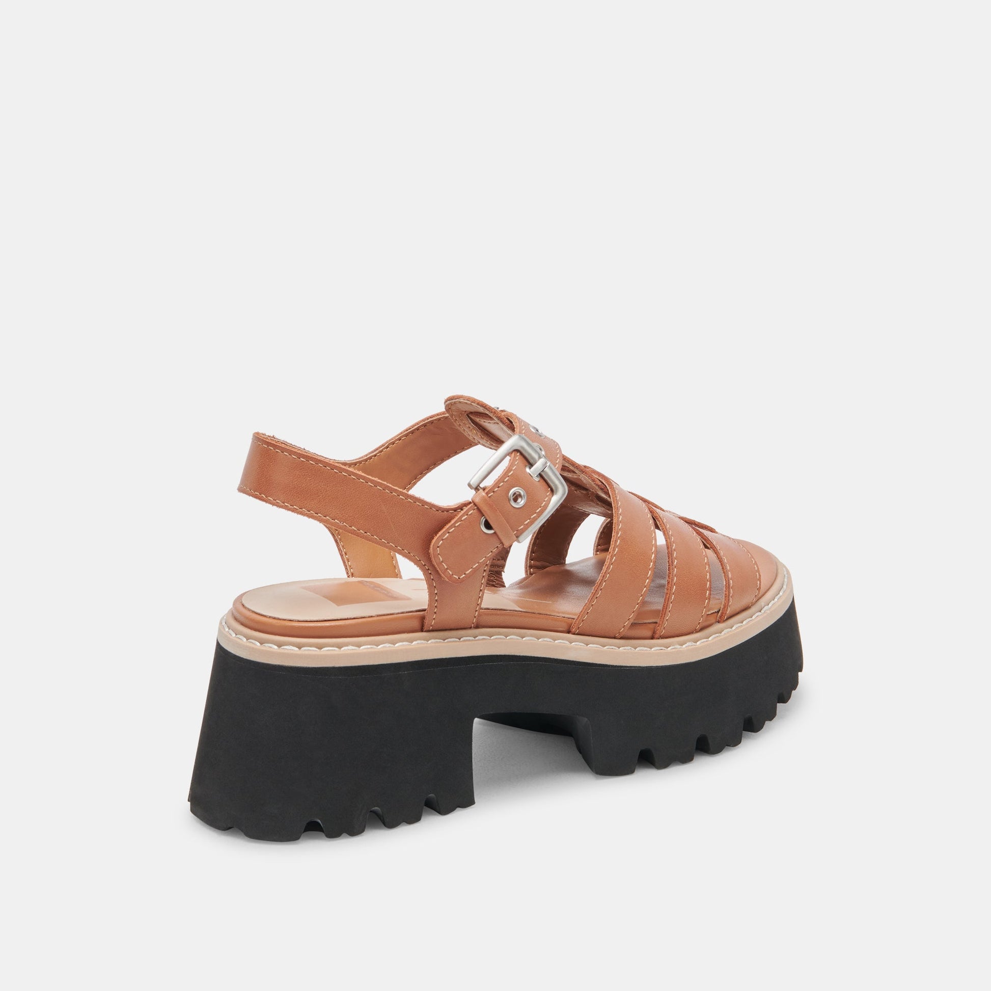 LATICE SANDALS BROWN LEATHER Dolce Vita