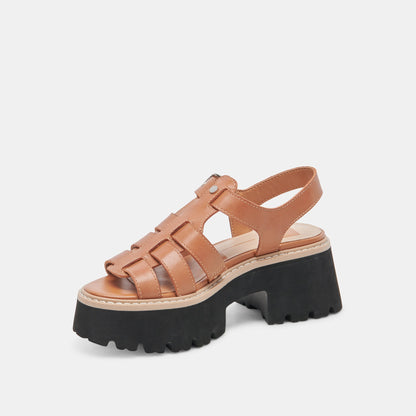 LATICE SANDALS BROWN LEATHER Dolce Vita