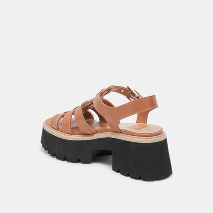 LATICE SANDALS BROWN LEATHER Dolce Vita